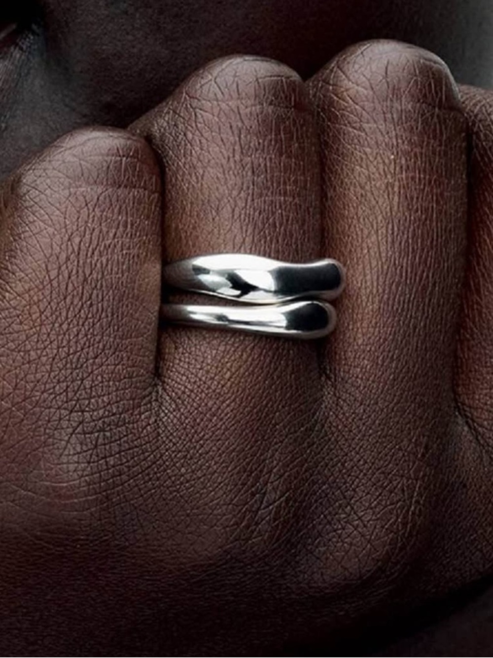 PANDORA - Organically Shaped Stacking Rings - Picture 2 of 3